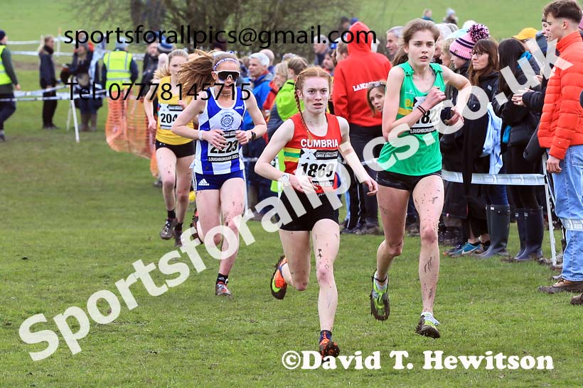 Womens Under-17s 2023 UK CAU Inter Counties Cross Country Champs, Prestwold Hall, Loughborough. Photo: David T. Hewitson/Sports for All Pics